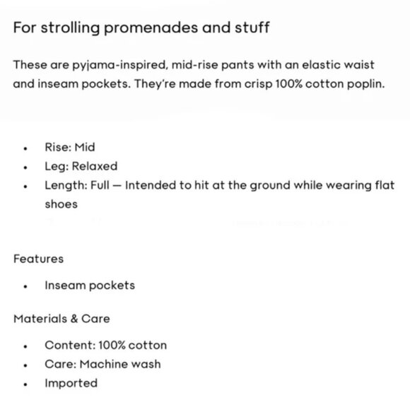 NWT Aritzia Wilfred Boardwalk Pants in White | Size M - Picture 5 of 5